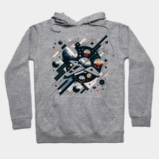 Retro Space Cosmic Geometry: Celestial Harmony Hoodie